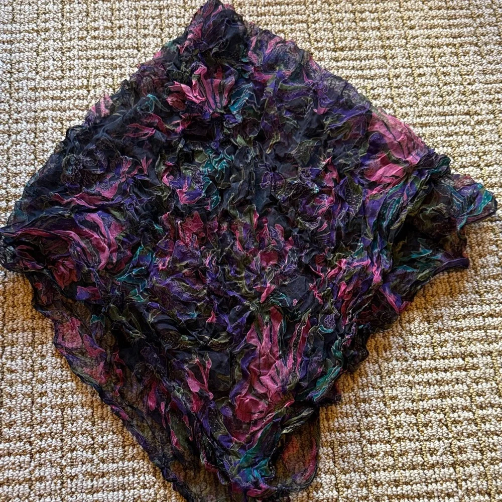 Multicolor Textured Scarf - Picture 1 of 7